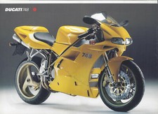 Ducati 748 Desmoquattro circa 1999 2000 original brochure brochure depliant