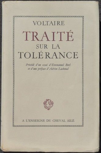 Traité sur tolérance - traité,