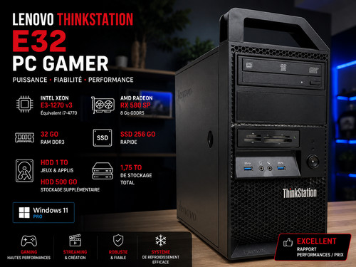 Gamer lenovo e32 - pc, Équiv