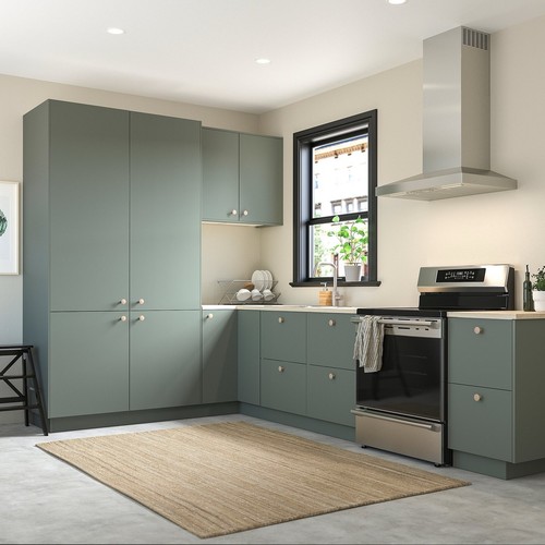 Ikea gray green bodarp doors - gray,
