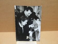 MICK MICHEYL and André DASSARY test new piano method Pleyel photo 1954