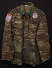 Vintage Turkish Army Captain Airborne Commando Camouflage ERDL Uniform Shirt AB