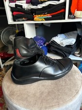 Prada leather Archive Black Low Top Shoes Tech Minimal Style
