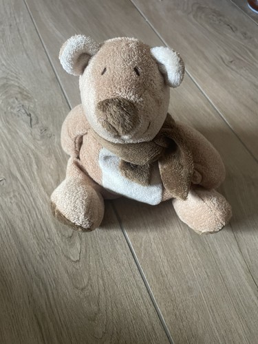 Doudou ours écharpe marron - doudou,