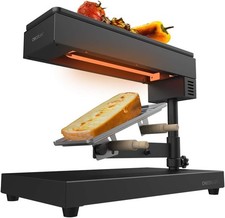 Cecotec Raclette traditionnelle Cheese&Grill 6000 Black. Puissance de 600W,