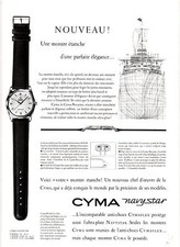 Vintage 1955 Cyma Navystar Magazine Issue Watch Advertising