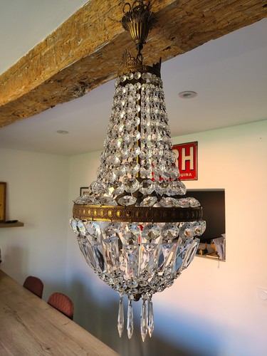 Lustre montgolfière ancien - lustre,
