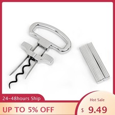 Multifunction Two-Prong Cork Puller Remover Ah-So Old Wine Opener Beer Corkscrew