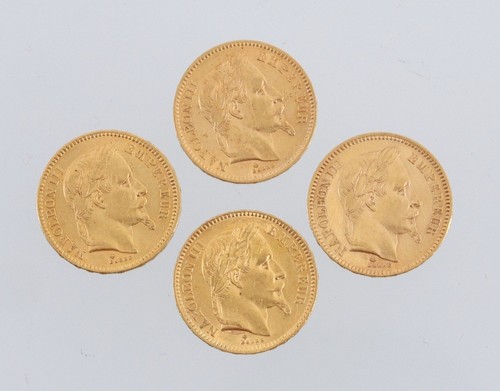 Lot pièces francs or - de,