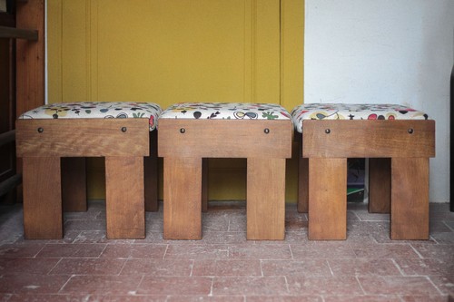 Lot tabourets bois - tabourets,