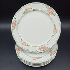 6 VILLEROY AND BOCH EARTHENWARE FLAT OR PRESENTATION PLATES MIAMI model 
