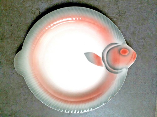 Assiette poisson faïence - assiette,