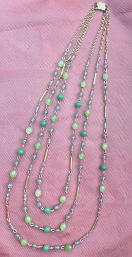 Collier vintage multi rangs - collier, multi-rangs