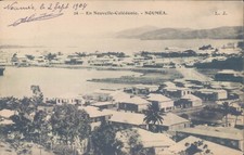 NEW CALEDONIA Noumea panoramix view 1904 litho PC