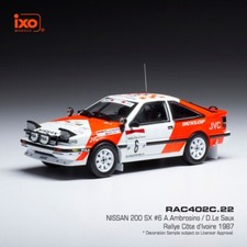 NISSAN 200 SX #6 A.Ambrosino 1987 Rallye Côte d'Ivoire - 1:43 IXO RAC402C