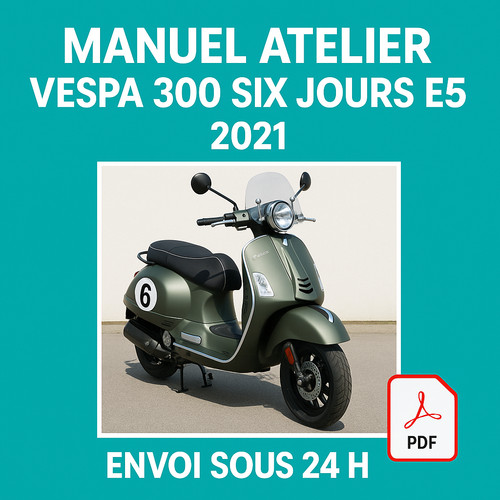 Manuel atelier vespa 300 six - vespa,