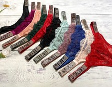 Victoria's Secret Shine Bracelet String Bling Très Sexy Culotte Strass All Sizes