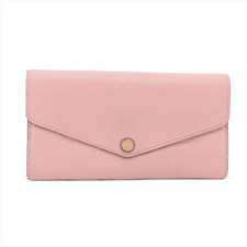 Louis Vuitton monogram empreinte Portefeuille Sarah M64082 Pink Long Wallet
