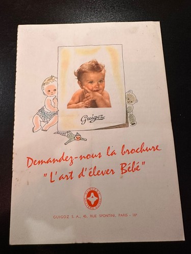 Rare ancien dépliant original - rare,