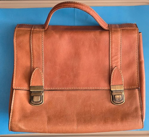 Cartable vintage cuir - cartable, en