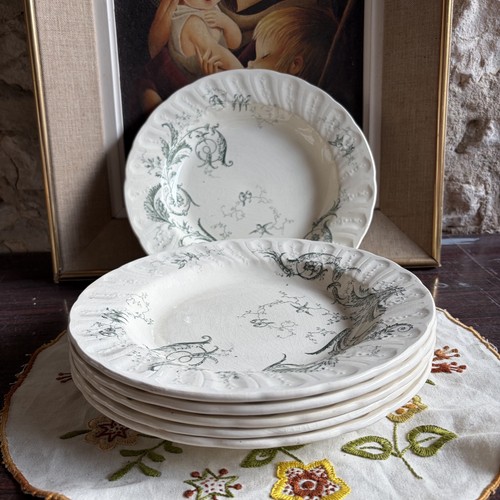 Gien rinceaux assiettes - rinceaux,