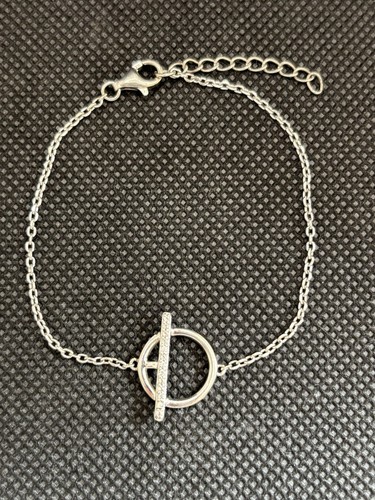 Bracelet gourmette argent - en,
