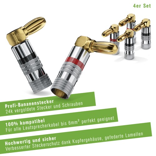 Fiche banane 4er set - 4er-set,, 90°