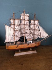 Maquette De Bateau Type Voilier Ancienne Déco Rétro Maritime Naval