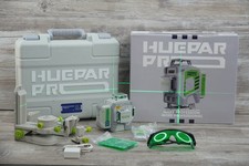HueparPro Laser Level 3 x 360 Self Leveling Green Beam Laser Tool READ DESCRIP