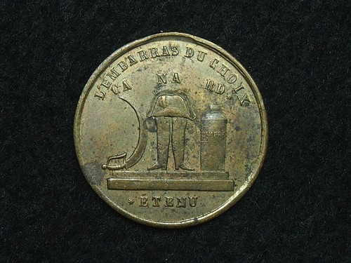 Medaille cuivre 23mm satire - medaille,