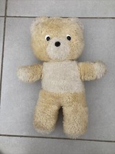 Vintage Beige and White Bear Plush 38cm