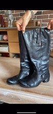 Authentique Bottes Cuir Noir  IKKS Pointure 40 BE 