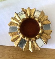 Small decorative mirror base baroque gilded wood support antique antique Italian