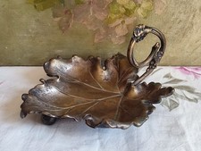 ANCIEN VIDE-POCHES FEUILLE DE