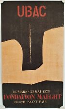 Affiche UBAC 1978 Exposition