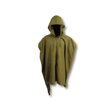 German Style Poncho, Hooded Heavy Weight Cotton Outdoor Coat