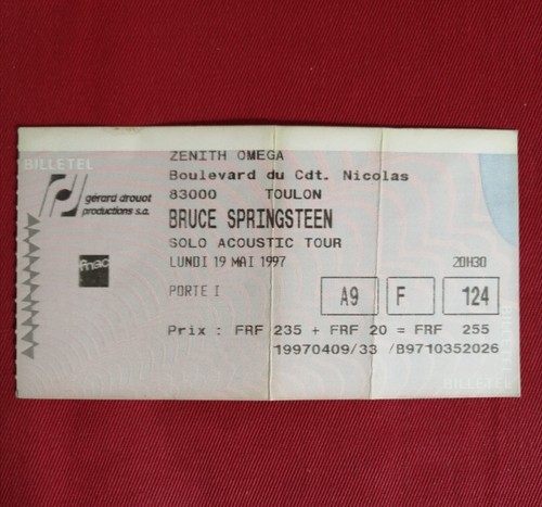Billet concert bruce - de, concert.