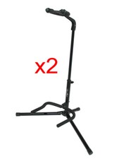 Lot de 2 Stands noir support de guitare acoustique ou électrique