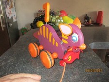 Ancien Jouets Bois de Plancher