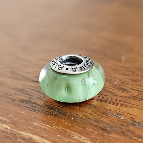 Pandora looking glass green - glass,