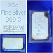 Lingot Argent Pur 999 Banque