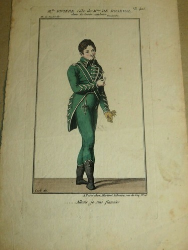 Martinet gravure costume - martinet,