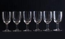 6 Antique Blown Glass Foot Lenses