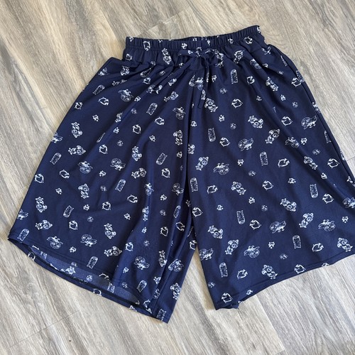 Women blue elastic shorts - blue,