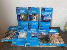 Lot 8 Anciennes Carte IGN