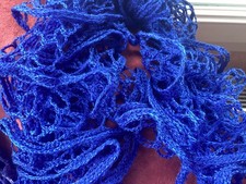 écharpe gaufrée bleu    110