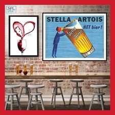 AFFICHE BAR TOILE VINTAGE