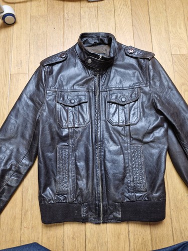 Veste bomber vrai cuire femme - bomber,