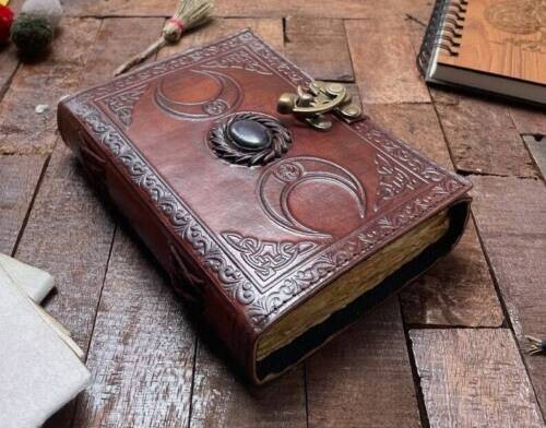 Journal ancien cuir semi