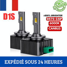 Ampoule LED D1S D1R Canbus Voiture 300W 6000K 30000LM CSP 9570 Xenon 2pcs FR